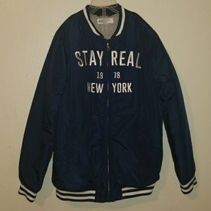 H&M Boys Stay Real Bomber Jacket